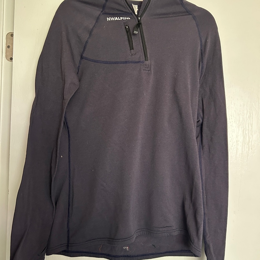 NW Alpine Purple Hooded Base Layer Shirt